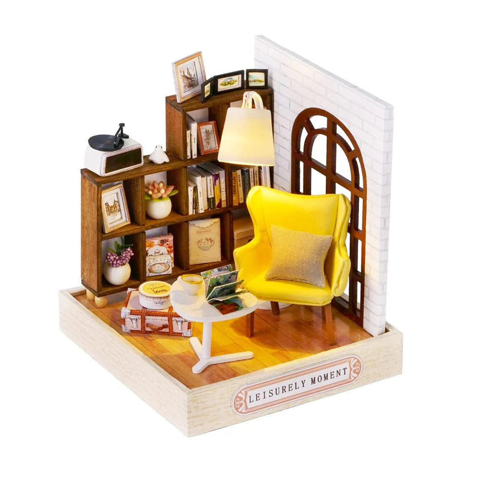 Cuteroom Diy Dollhouse - Corner of Happiness Series Miniature Kit - Leisurely Moment