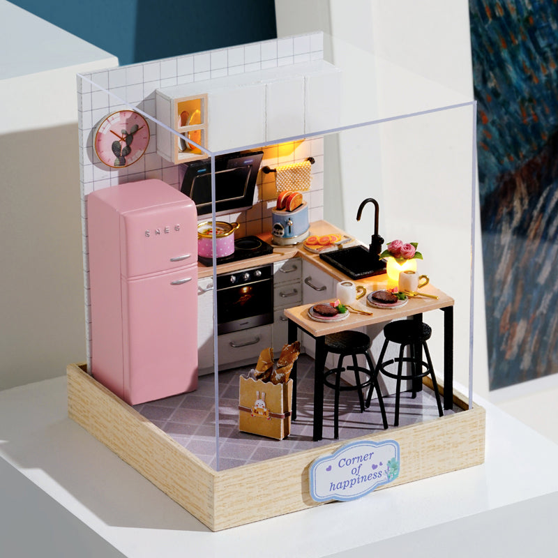 Cuteroom Diy Dollhouse - Corner of Happiness Series Miniature Kit - Taste of Life