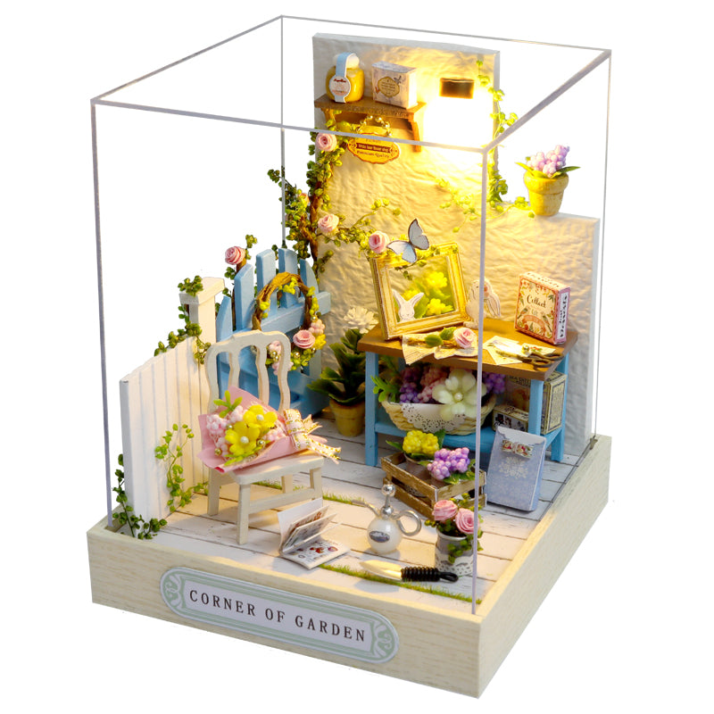 Cuteroom Diy Dollhouse - Corner of Happiness Series Miniature Kit - Corner of Garden