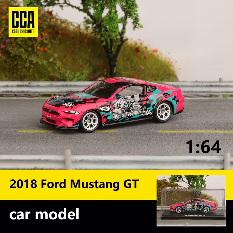 Scale 1 :64 CCA 2018 Ford Mustang GT With Acrylic Case