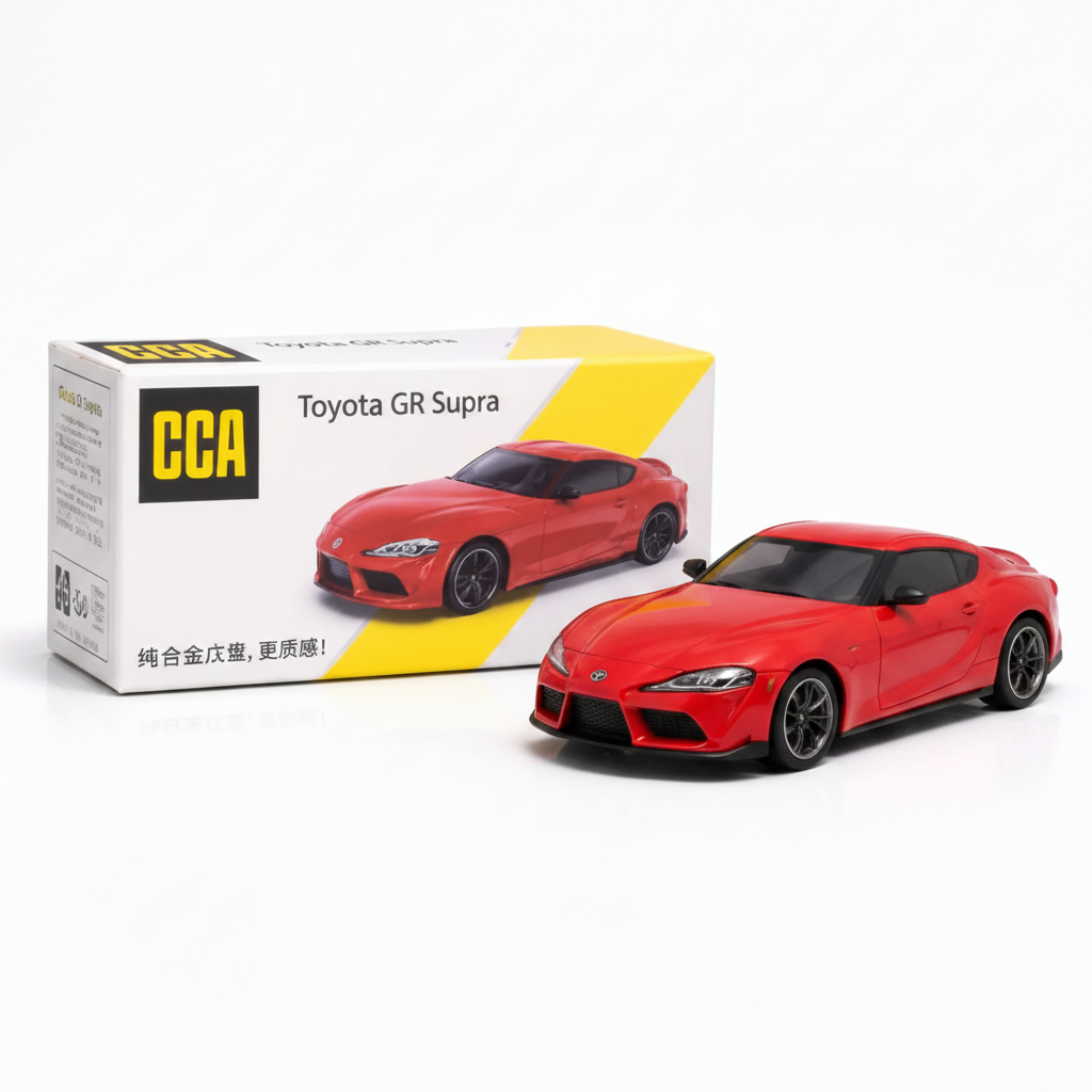 Scale 1 : 64 CCA Toyota GR Supra Diecast Metal Model Car S14-02