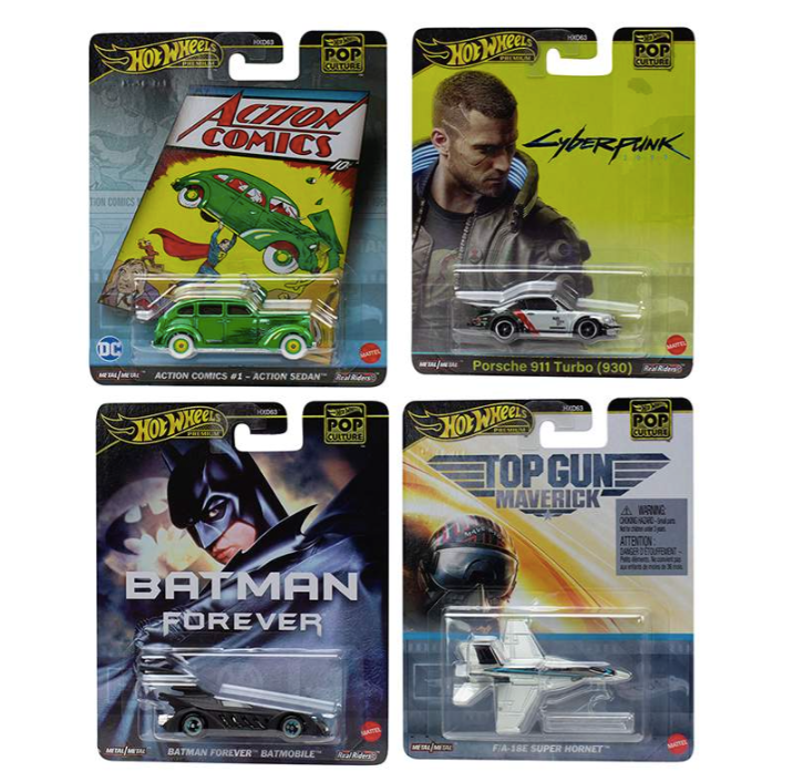 1:64 Hot Wheels 2024 Premium - Pop Culture ( Choose From Options )