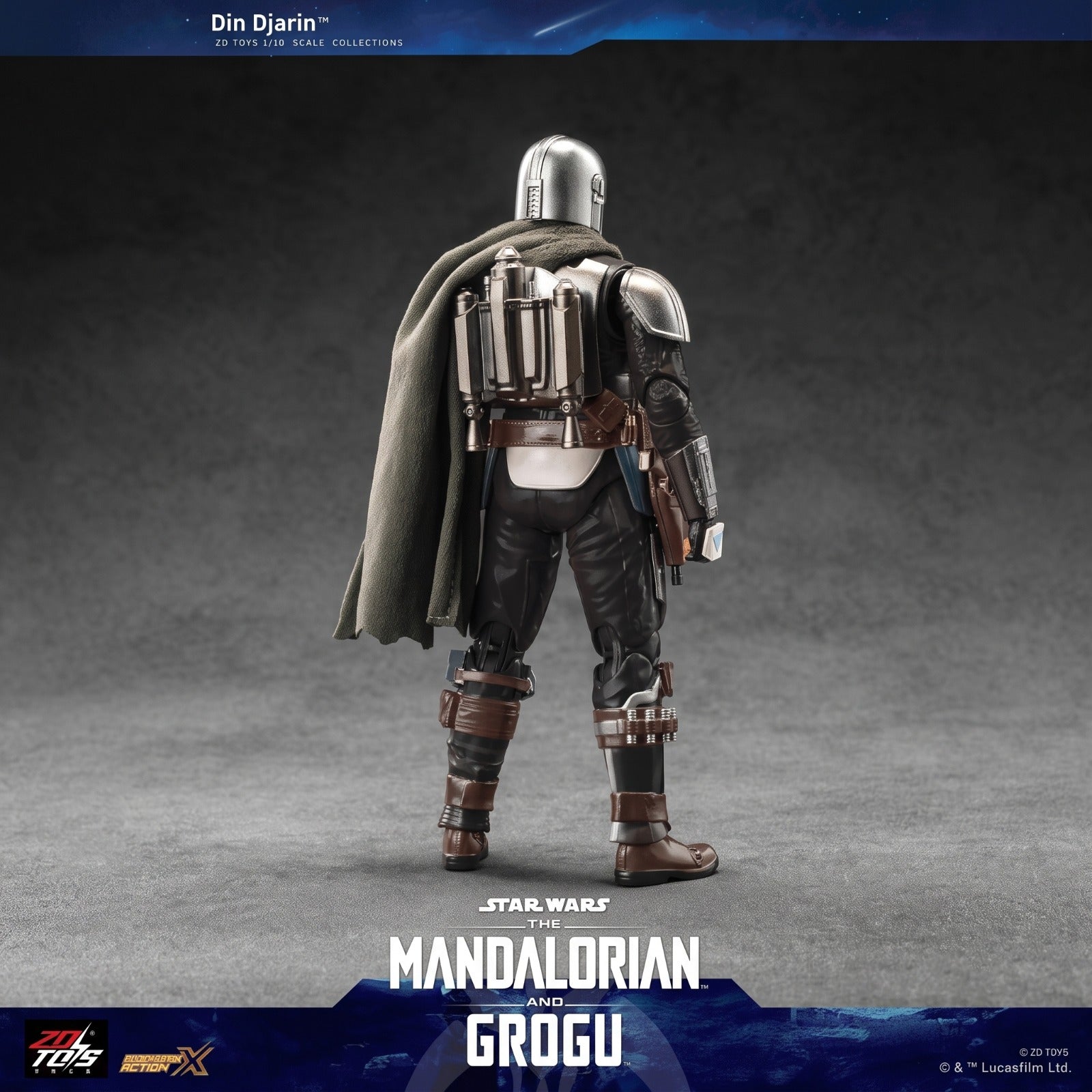Starwars Mandalorian Action Figure By Zd Toys