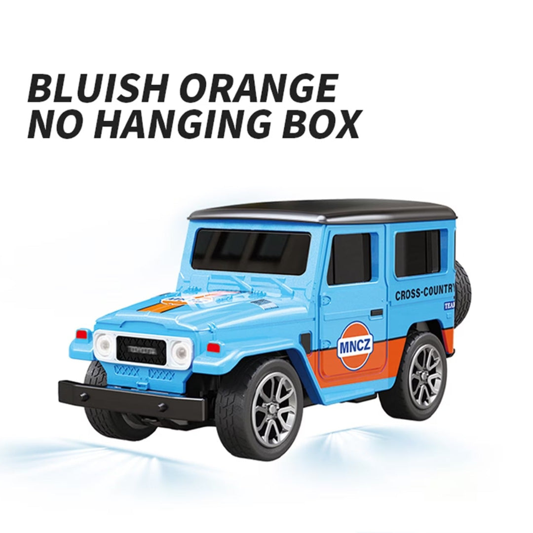 TRASPED 1:64 Mini R/C Speed-Regulating Alloy Model Car – Blue Cross-Country Edition