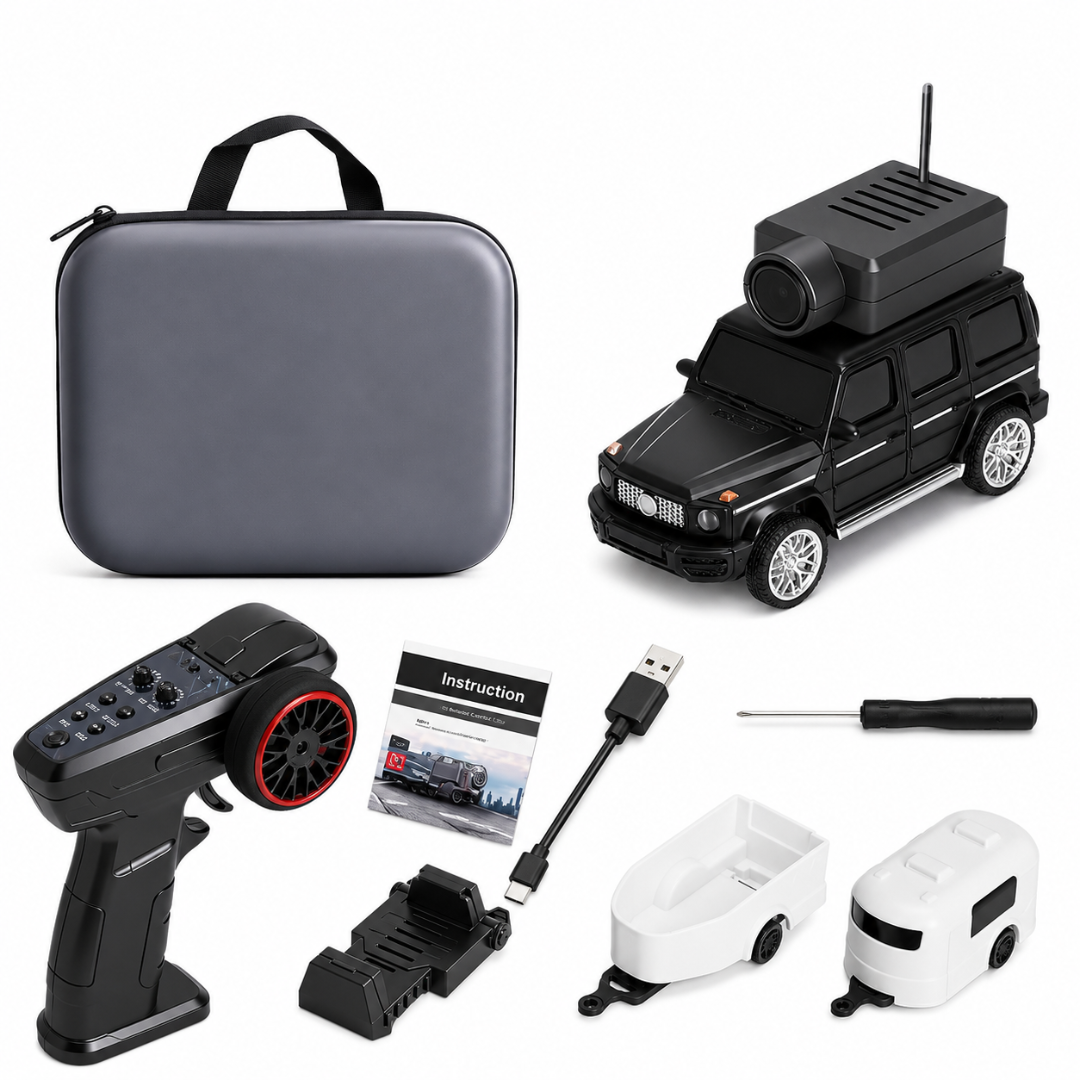 WLtoys 1:64 Mini FPV RC Car with 720P HD WiFi Camera, 2.4GHz Remote & App Control