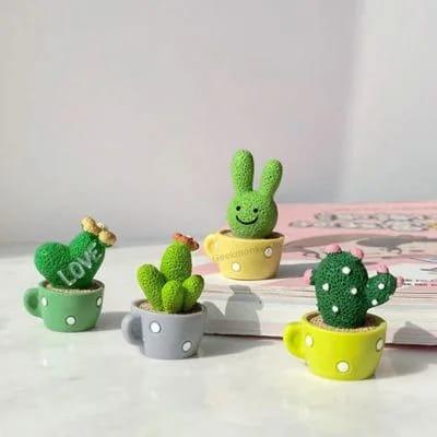 Cactus Desk Accesory - Set of 4Pcs - ThePeppyStore