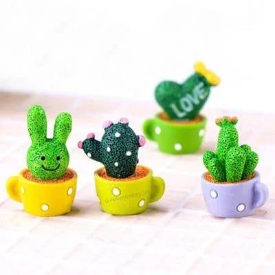 Cactus Desk Accesory - Set of 4Pcs - ThePeppyStore