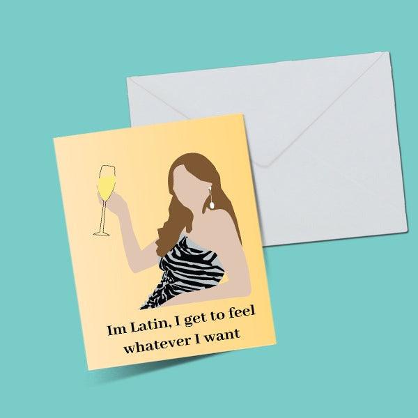 Modern Family Gloria Happy Birthday Greeting Card - ThePeppyStore