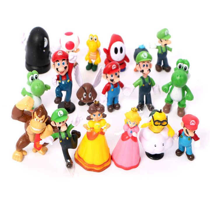 Super Mario Set of 18 Collectables - ThePeppyStore