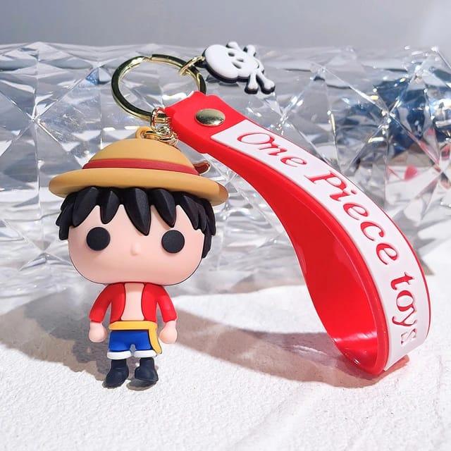 One Piece Character 3D Silicon Keychain with Bagcharm and Strap (Choose From DropDown Menu) - ThePeppyStore
