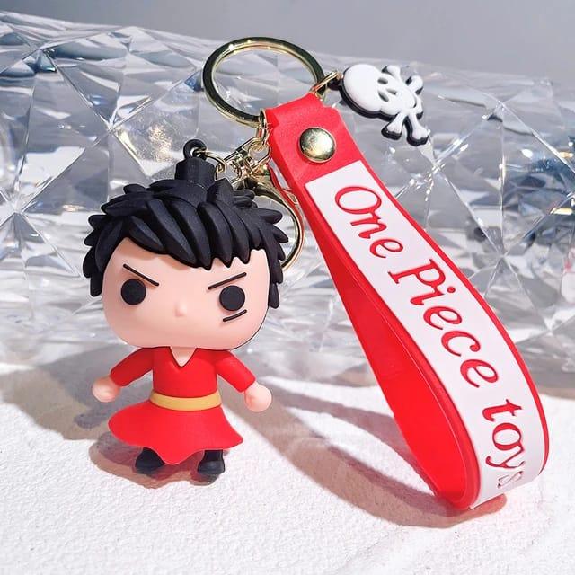 One Piece Character 3D Silicon Keychain with Bagcharm and Strap (Choose From DropDown Menu) - ThePeppyStore