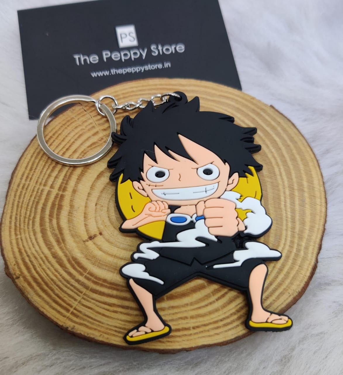 One Piece Character 2D Rubber Keychain (Choose From DropDown Menu) - ThePeppyStore