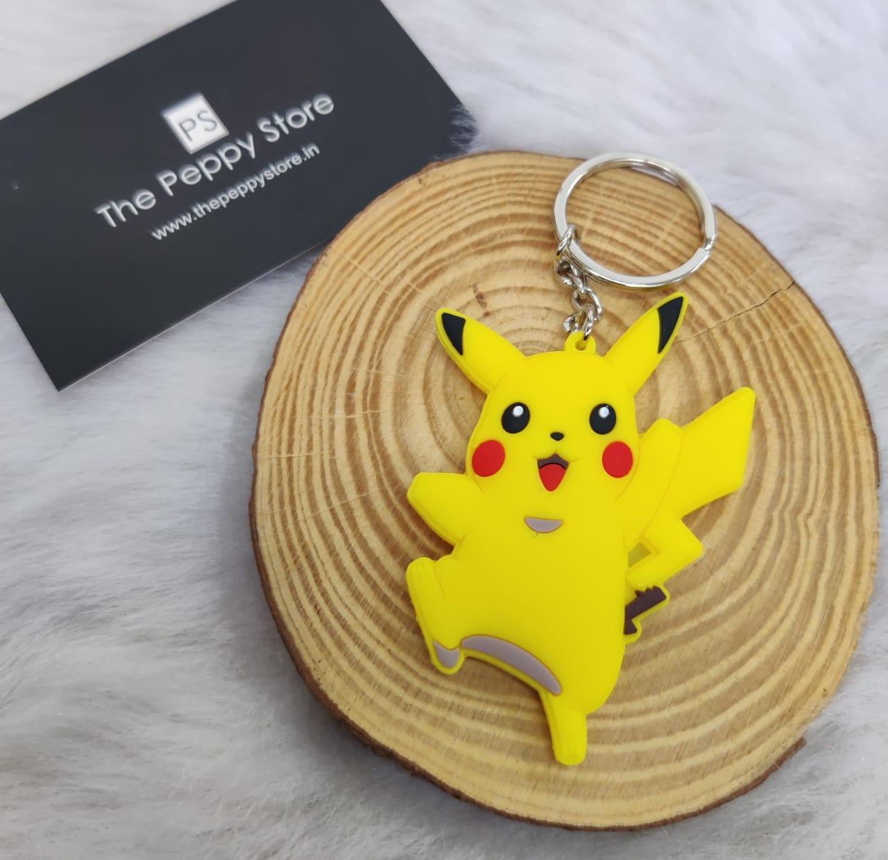 Rubber Pokemon Yellow Pikachu Keychain, Packaging Type: Packet, Size: 3inch  at best price in Dehradun