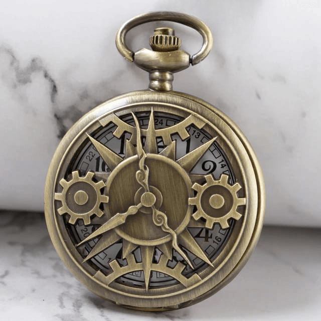 Vintage Antique Pocket Watch Keychain - ThePeppyStore