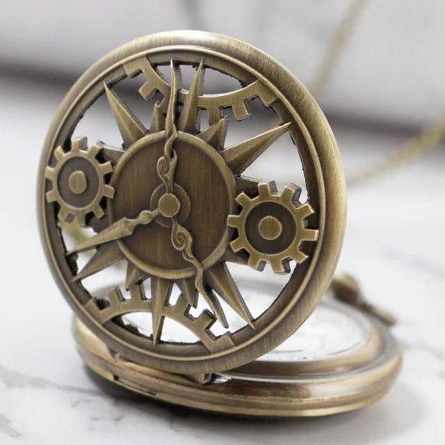 Vintage Antique Pocket Watch Keychain - ThePeppyStore