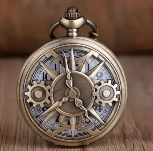 Vintage Antique Pocket Watch Keychain - ThePeppyStore