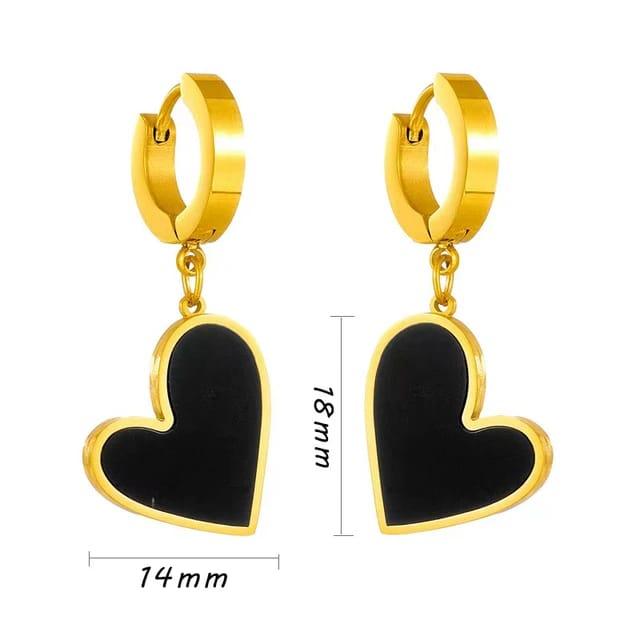 Heart Drop Glam Earrings - ThePeppyStore