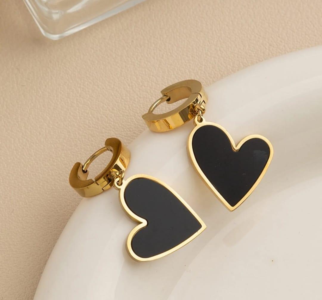 Heart Drop Glam Earrings - ThePeppyStore