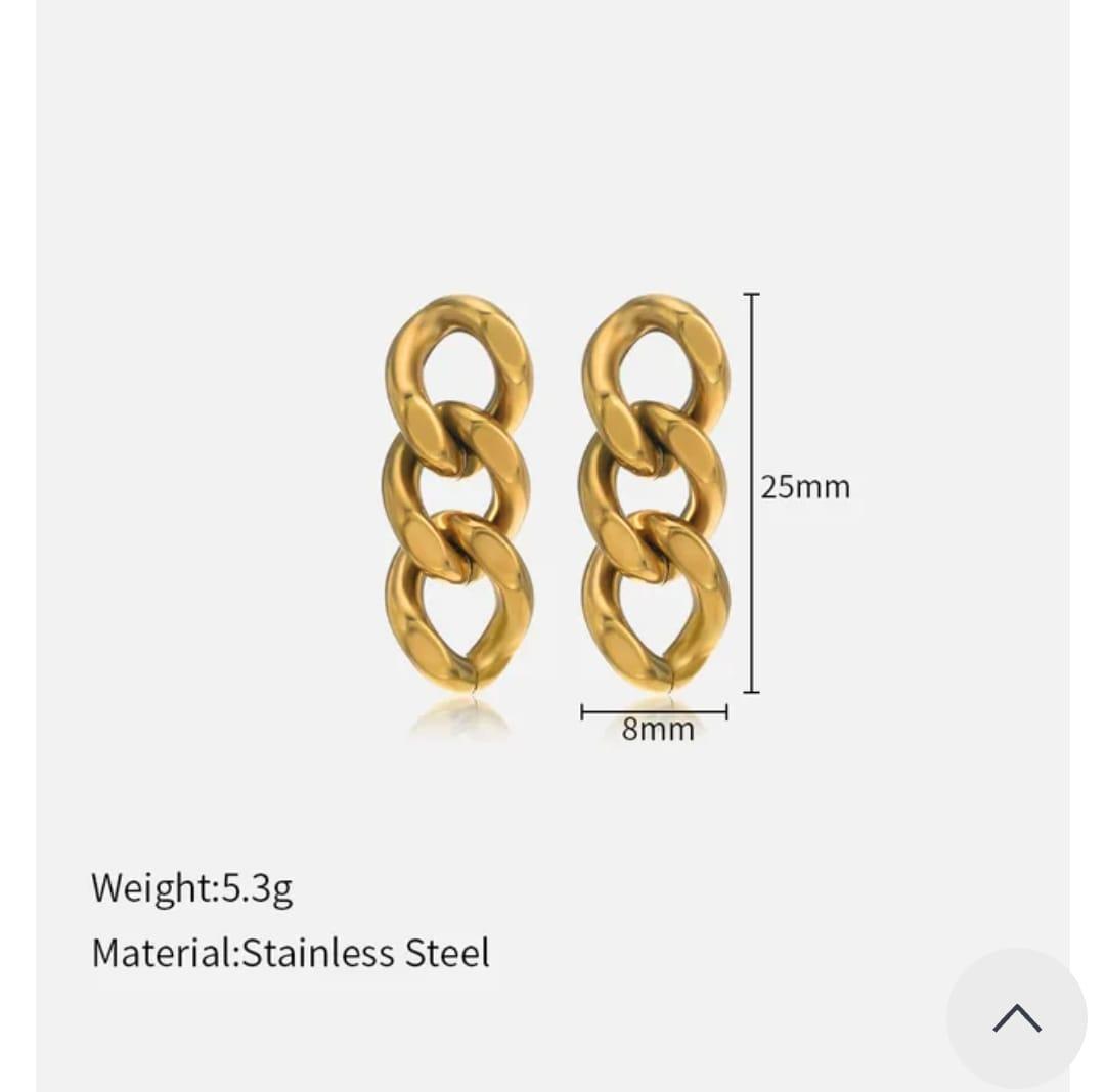 Lustrous Link Earrings - ThePeppyStore