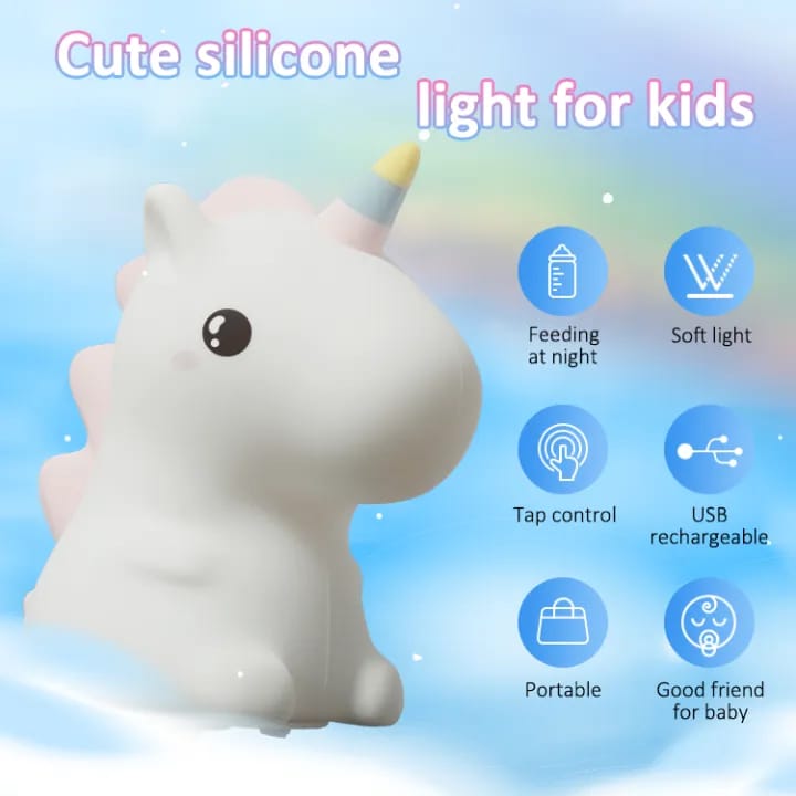 Unicorn Silicon Lamp - RGB Colours