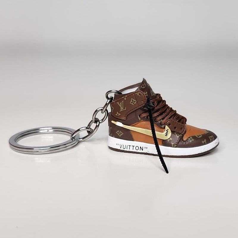 3D Sneaker Keychain - Brown
