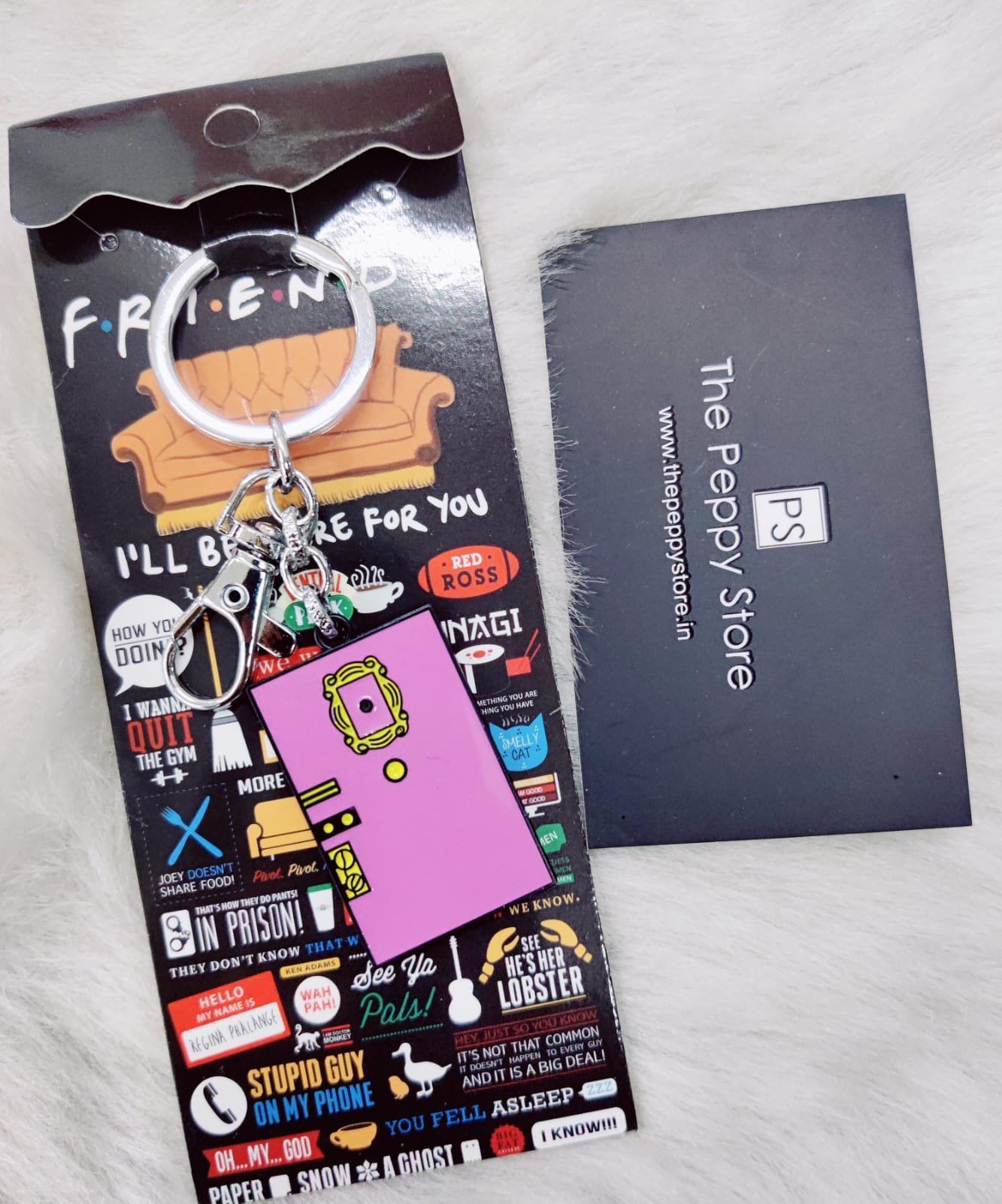 Friends Door Keychain With Bagcharm - Additional View