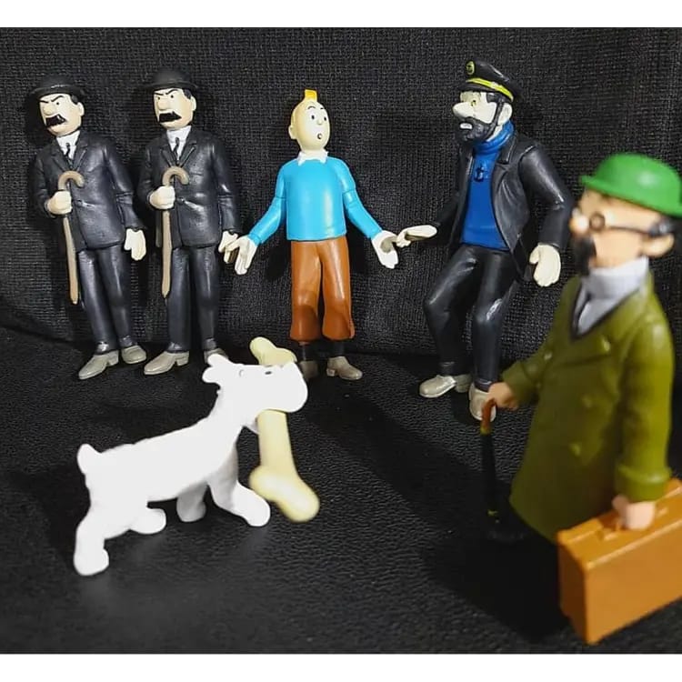 Tin Tin Figures (Set Of 6)