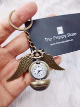Harry Potter Vintage Snitch Pocket Watch Keychain