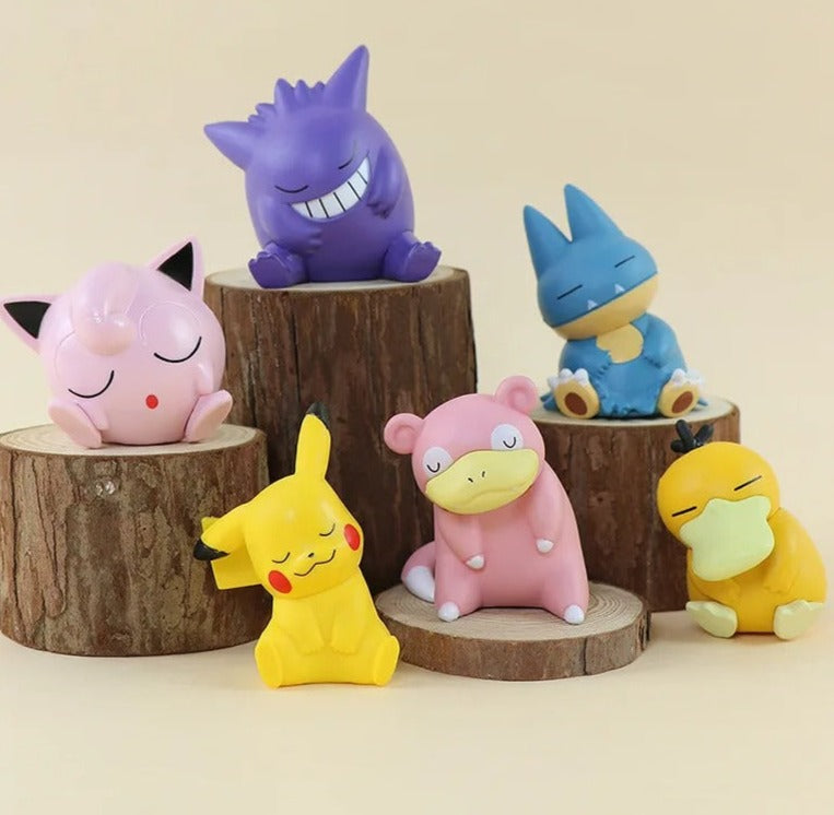 Pokemon Sleeping Figure Set hotsell of 6