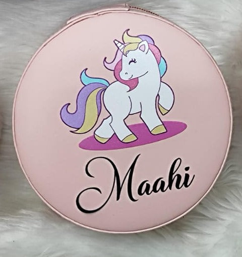 Personalised Unicorn Jewellery Pouch (No Cod Allowed On This Product) - Prepaid Orders Only