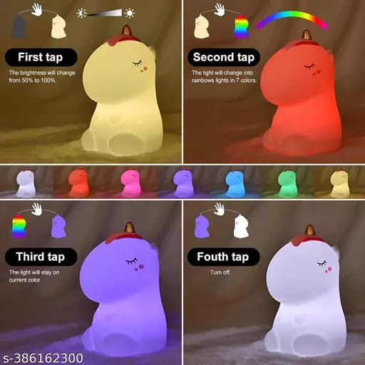 Unicorn Silicon Lamp - 7 Colours (Random Colour Lamp Will Be Provided)