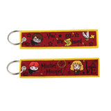 Harry Potter Premium Embroidery Keychain Red - 1 pc
