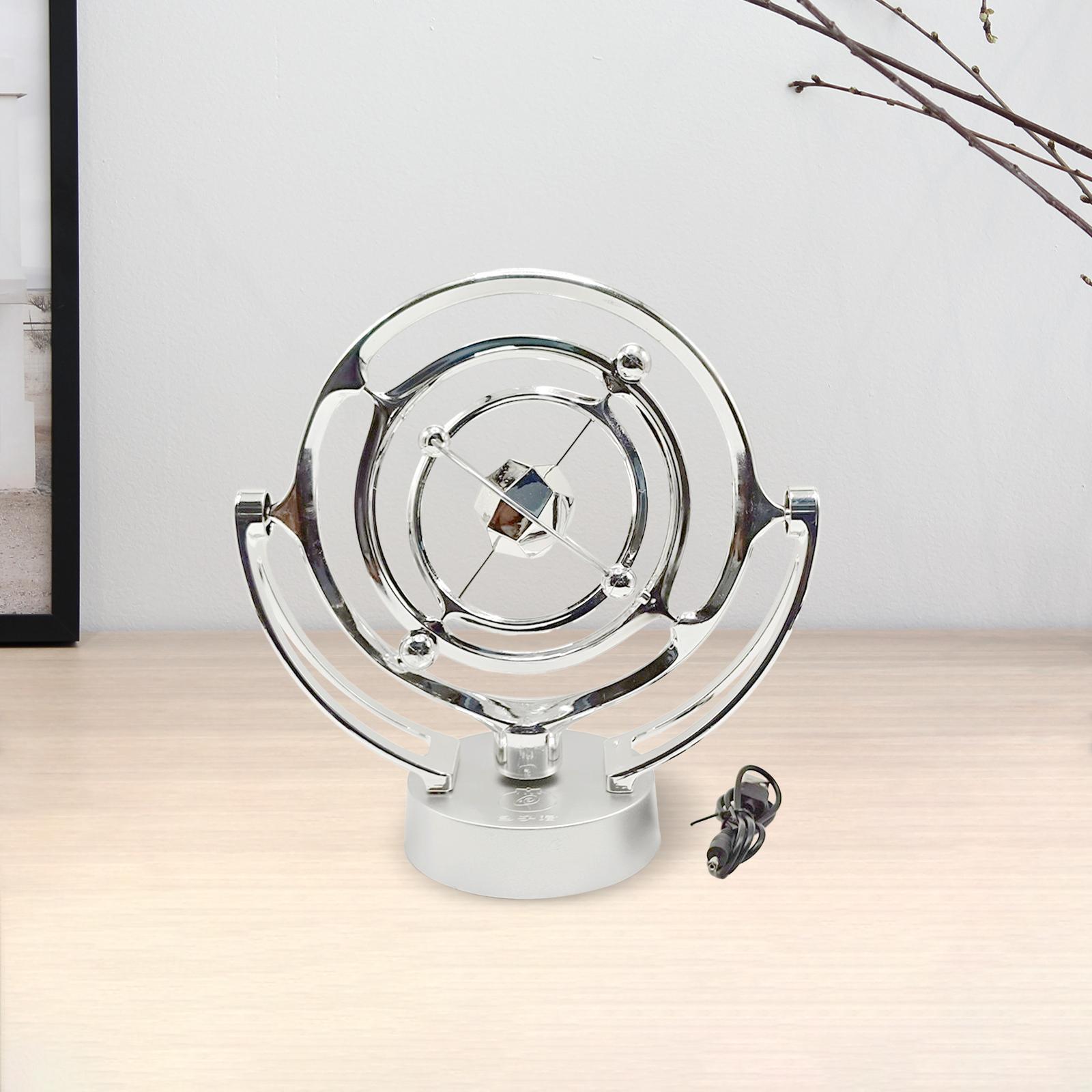 Perpetual Motion Swing Sphere Collectable Show Piece - Battery And Usb - Silver