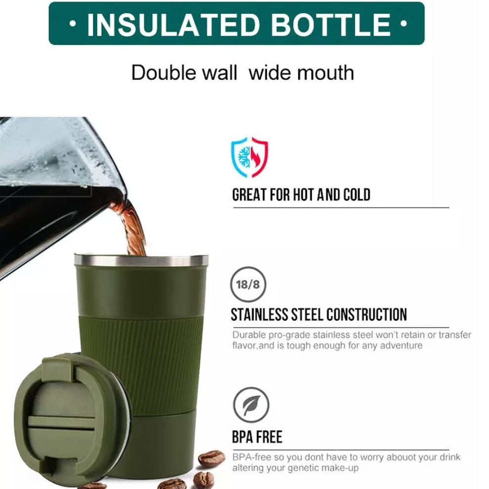 Personalised Travel Coffee Mug - Select From Drop Down Menu (No Cod Allowed On This Product) - Prepaid Order Only