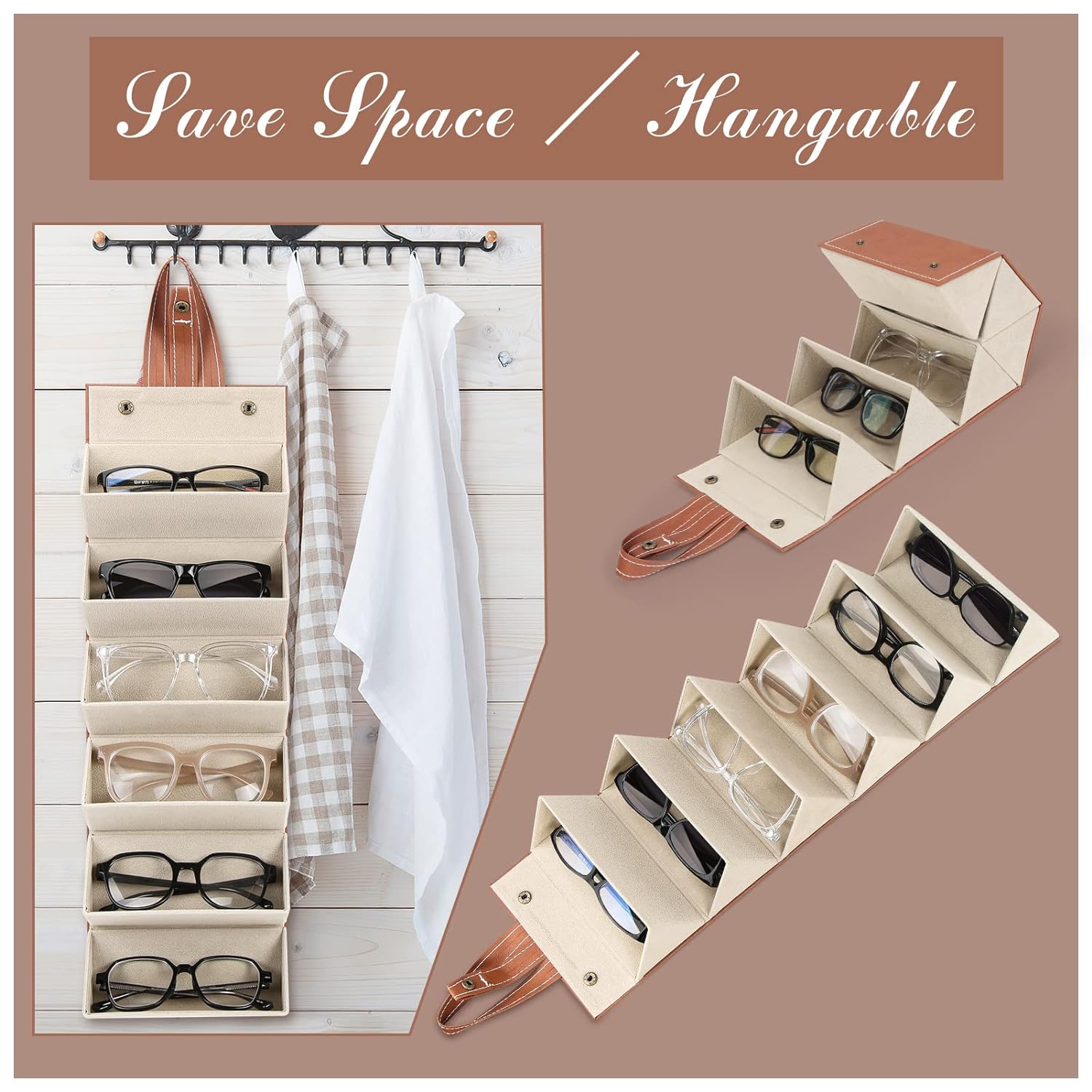 Personalised 5 Compartments Sunglasses Organizer Case - Select From Drop Down Menu (No Cod Allowed On This Product) - Prepaid Order Only