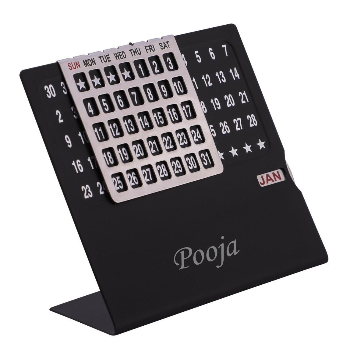 Personalized Never Ending Date Table Calendar (No Cod Allowed On This Product) - Prepaid Orders Only