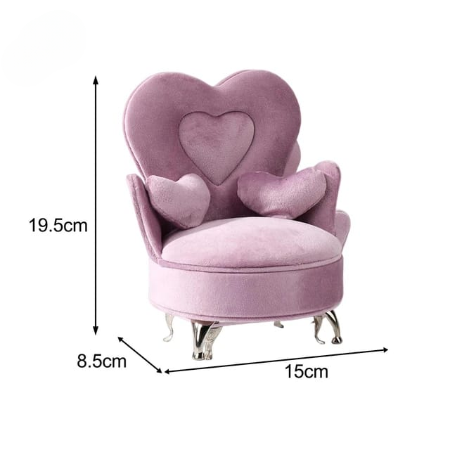 Sofa Seat Jewellery Box - Purple