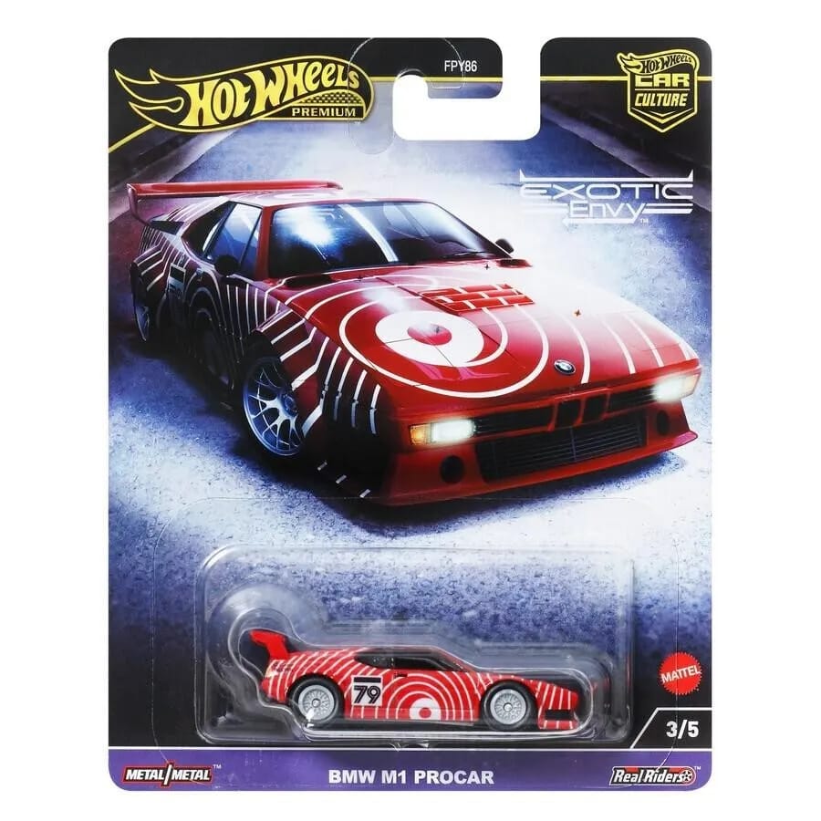 Hot Wheels Exotic Envy BMW M1 Procar Vehicles Exclusive Collection