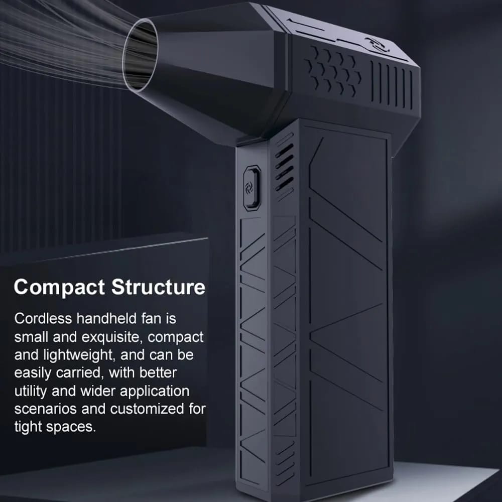 Handheld Motor Jet Fan 130000 RPM Mini Dust Blower Cleaning Tool With USB (No Cash On Delivery Allowed On This Product) - Prepaid Orders Only