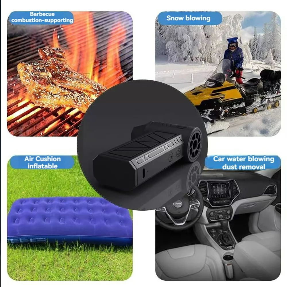 Handheld Motor Jet Fan 130000 RPM Mini Dust Blower Cleaning Tool With USB (No Cash On Delivery Allowed On This Product) - Prepaid Orders Only