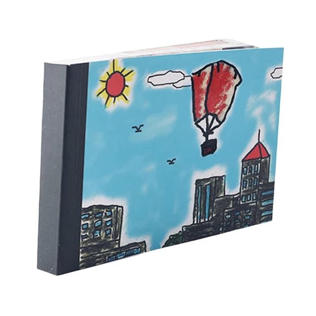 Creative Comic Miss You Flip Book with Finger Ring Space