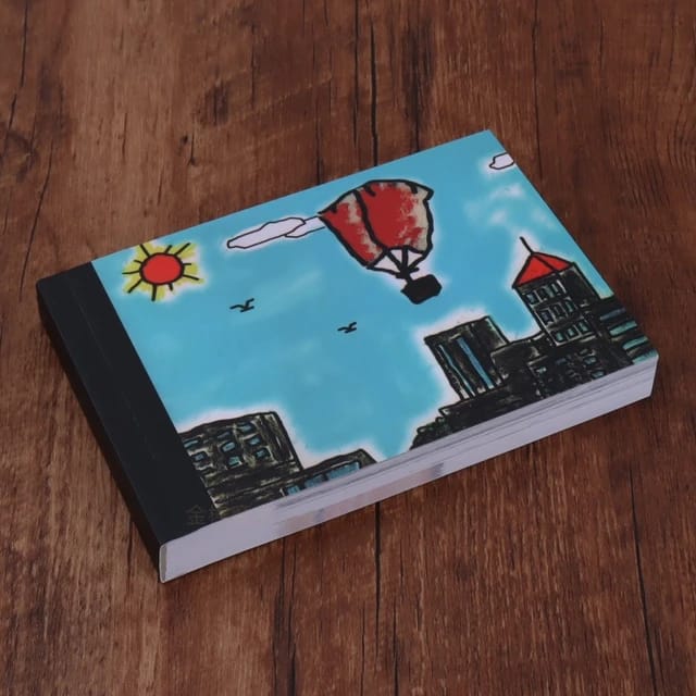 Creative Comic Miss You Flip Book with Finger Ring Space