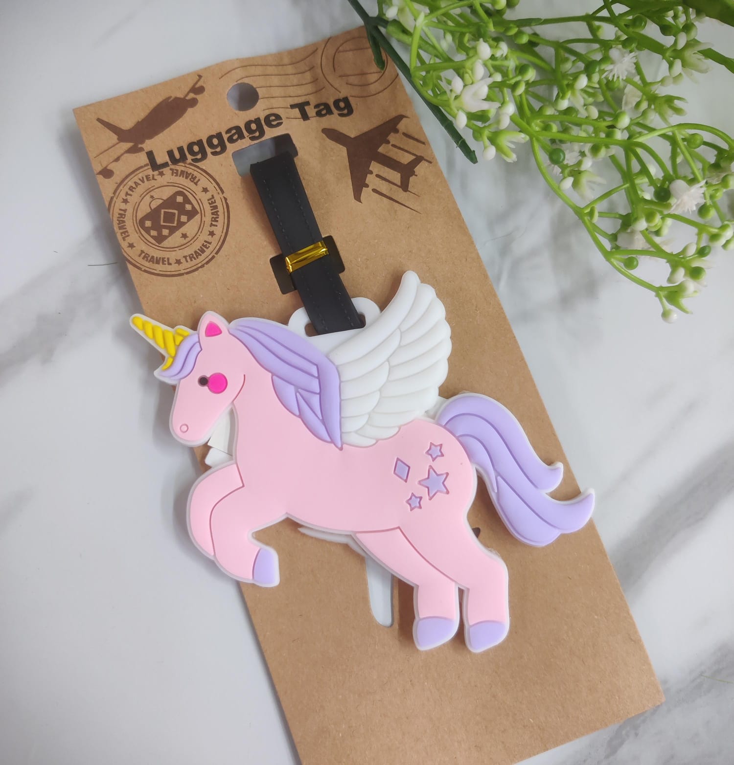 Unicorn Luggage Tag