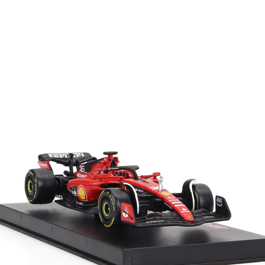 Bburago - 1/43 Scale Model Compatible with Ferrari SF23 - 16 Compatible with Charles Leclerc 2023 Formula 1 Model Car