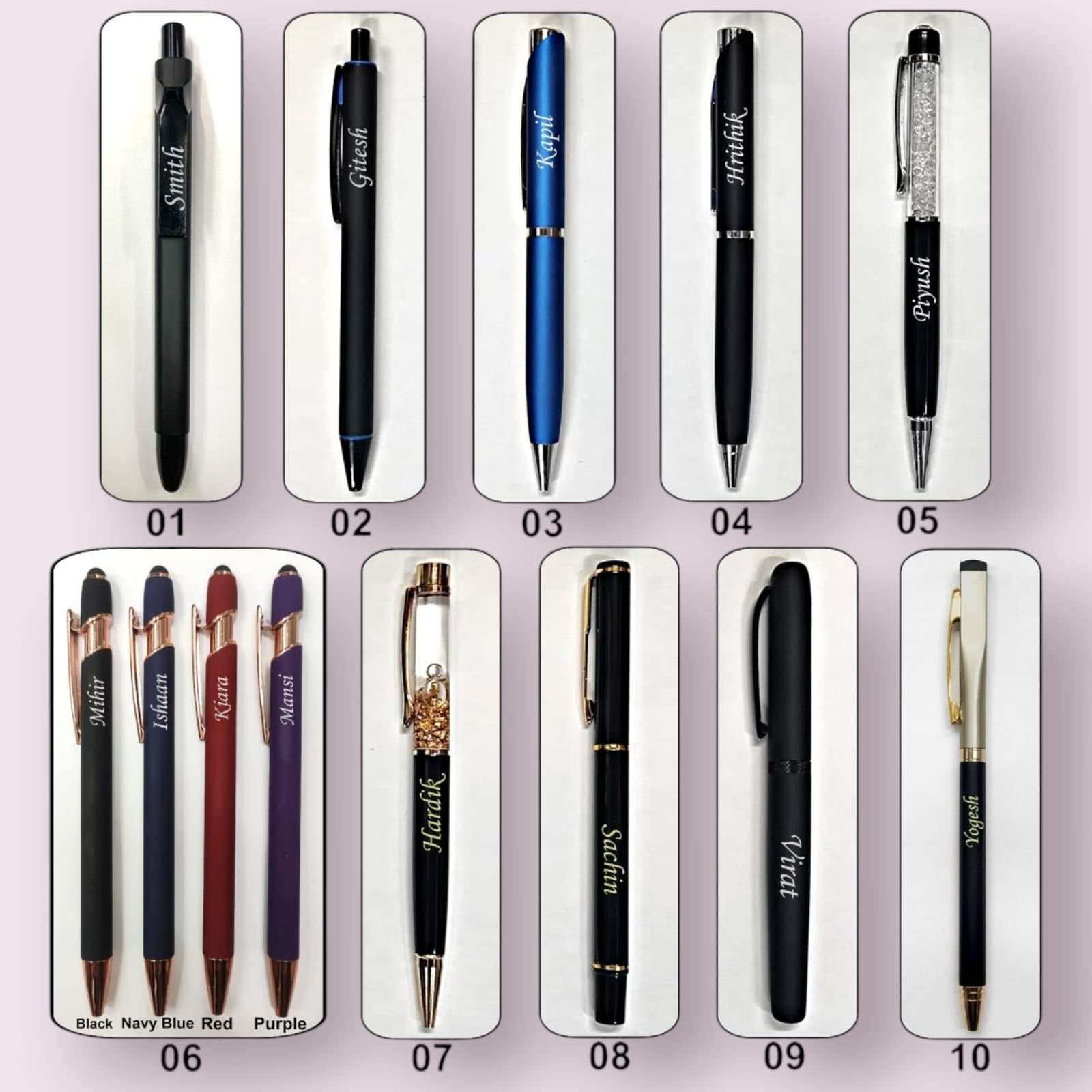 Personalised Name Engraved Pen (Select from Drop Down Menu) No Cash On Delivery Allowed Prepaid Orders Only