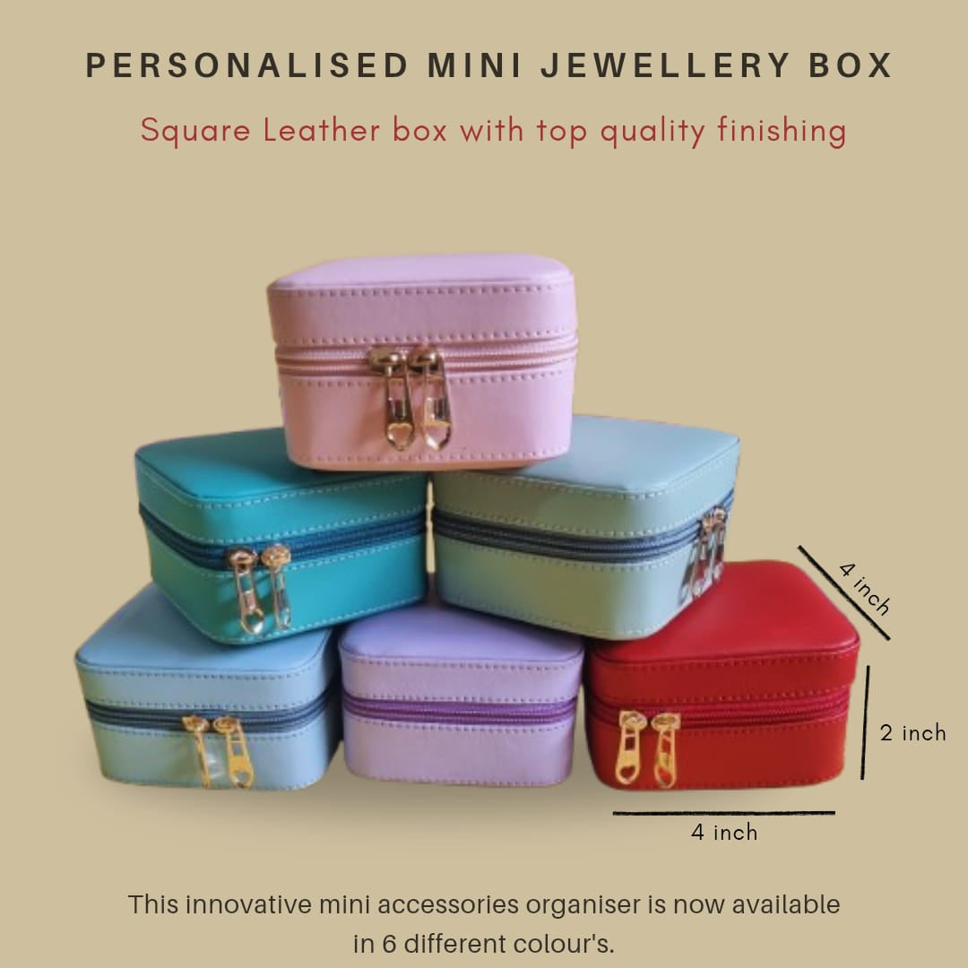 Personalised Name Engraved Mini Jewellery Boxes (No COD Allowed) - Prepaid Orders Only