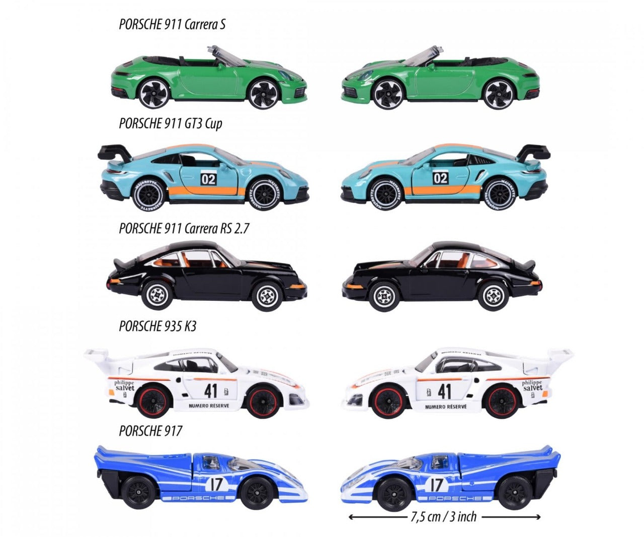 Majorette Porsche Edition Giftpack Premium Diecast Car Model - Set of 5 - No Cash On Delivery Allowed On This Product)