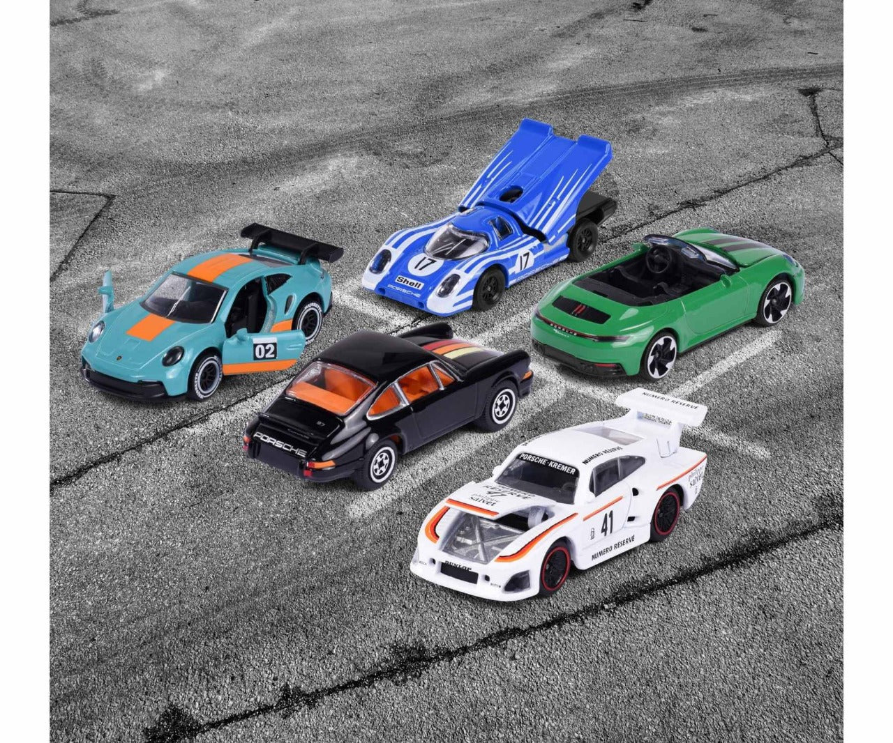 Majorette Porsche Edition Giftpack Premium Diecast Car Model - Set of 5 - No Cash On Delivery Allowed On This Product)