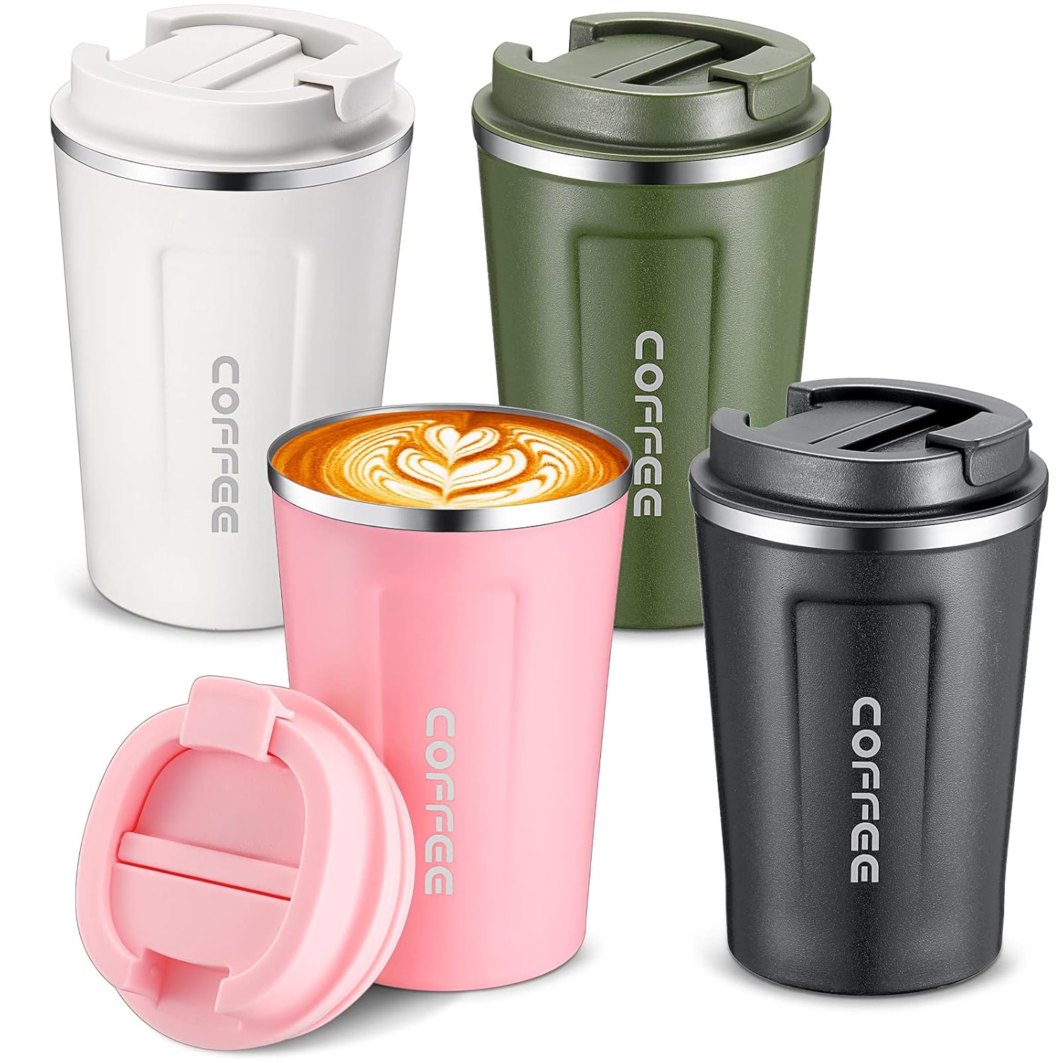 Portable Stainless Steel Insulated Tumbler with Leakproof Lid (Choose From Drop Down)