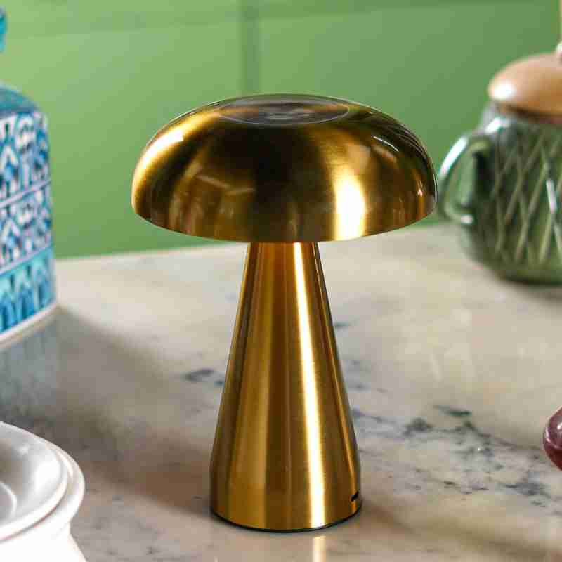 New Golden LED Table Lamps Touch 3 Colors Dimming Rechargeable Night Lights